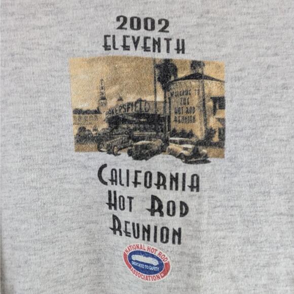 Vintage 2002 Mens Drag Racing Large T-Shirt 11th NHRA Hot Rod Reunion Bob Brown - Picture 3 of 9